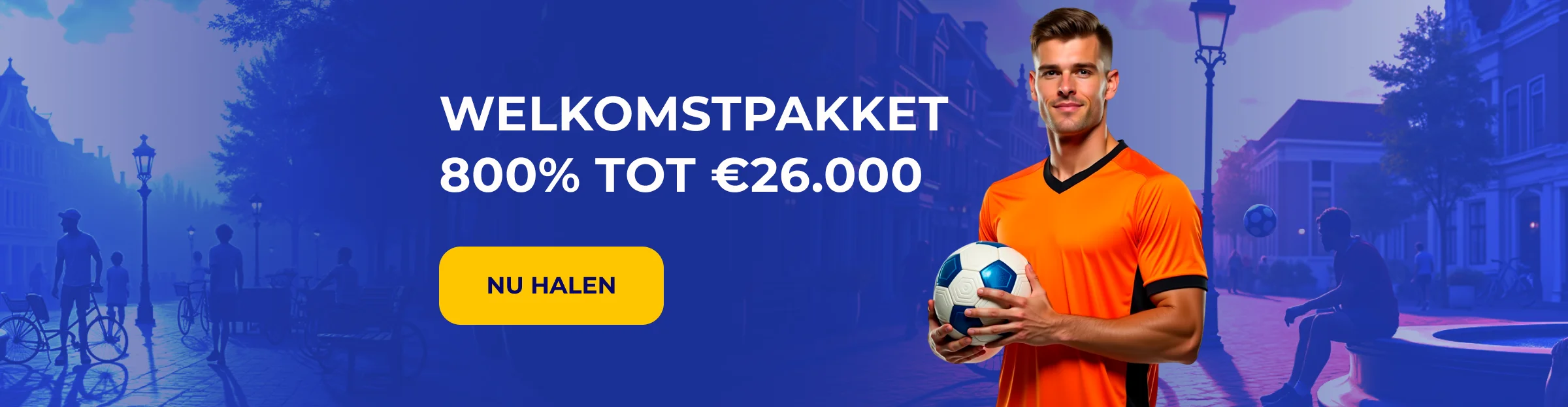Koning sportwelkomstpakket: 800% tot €26.000. Nu halen.